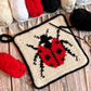 Ladybird Tapestry Crochet Pattern: Potholder or Trivet Ladybug Pattern