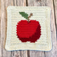 Apple Tapestry Crochet Pattern: Dishcloth or Washcloth Pattern