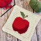 Apple Tapestry Crochet Pattern: Dishcloth or Washcloth Pattern