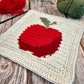 Apple Tapestry Crochet Pattern: Dishcloth or Washcloth Pattern