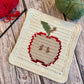 Apple Slice Tapestry Crochet Pattern: Dishcloth or Washcloth Pattern