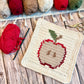 Apple Slice Tapestry Crochet Pattern: Dishcloth or Washcloth Pattern