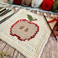 Apple Slice Tapestry Crochet Pattern: Dishcloth or Washcloth Pattern