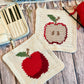 Apple Tapestry Crochet Pattern: Dishcloth or Washcloth Pattern