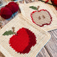 Apple Tapestry Crochet Pattern Bundle: Dishcloth or Washcloth Pattern