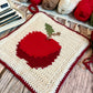 Apple Tapestry Crochet Pattern: Potholder or Trivet Pattern
