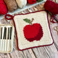 Apple Tapestry Crochet Pattern: Potholder or Trivet Pattern