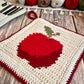 Apple Tapestry Crochet Pattern: Potholder or Trivet Pattern