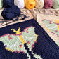 Luna Moth Tapestry Crochet Pattern: Dishcloth or Washcloth Pattern