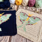 Luna Moth Tapestry Crochet Pattern: Dishcloth or Washcloth Pattern