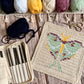 Luna Moth Tapestry Crochet Pattern: Dishcloth or Washcloth Pattern