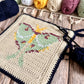 Luna Moth Tapestry Crochet Pattern: Potholder or Trivet Pattern