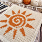 Golden Rays Tapestry Crochet Pattern: Table Mat Pattern