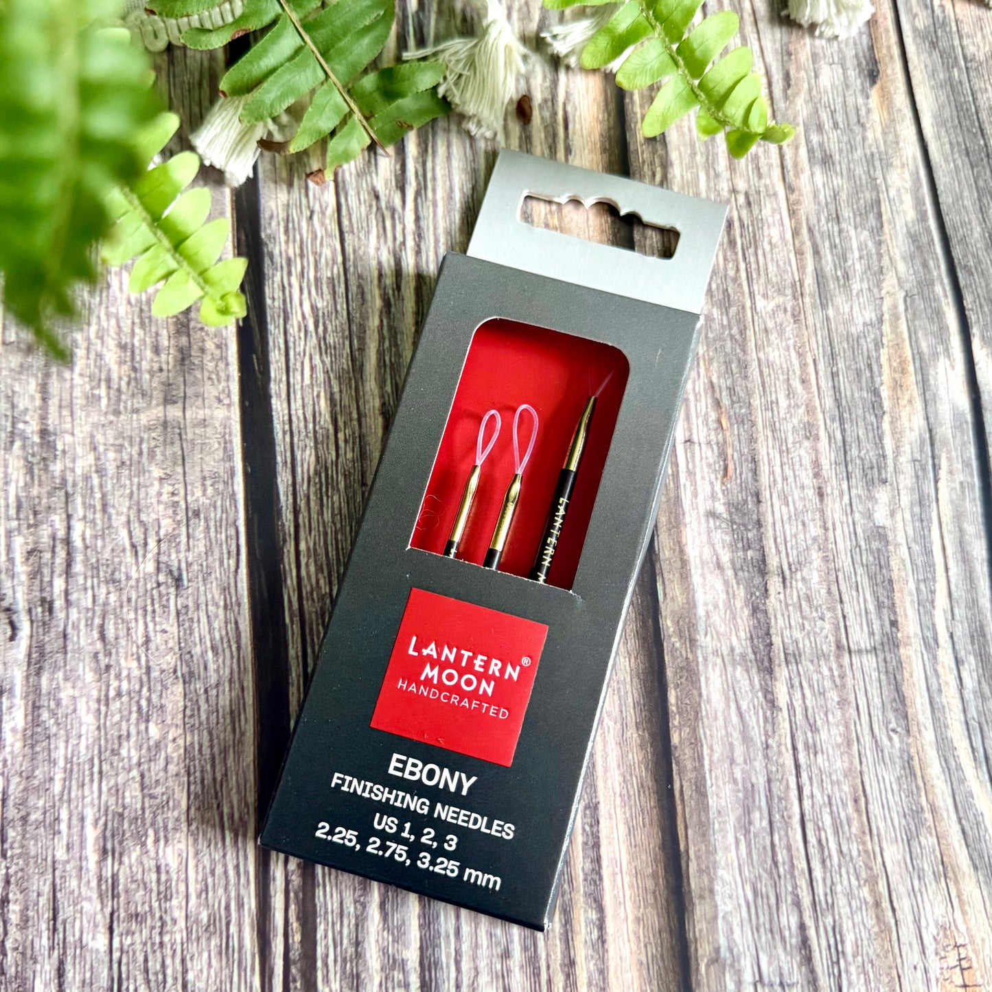 Lantern Moon Ebony Wood Finishing Needles (Set of 3)