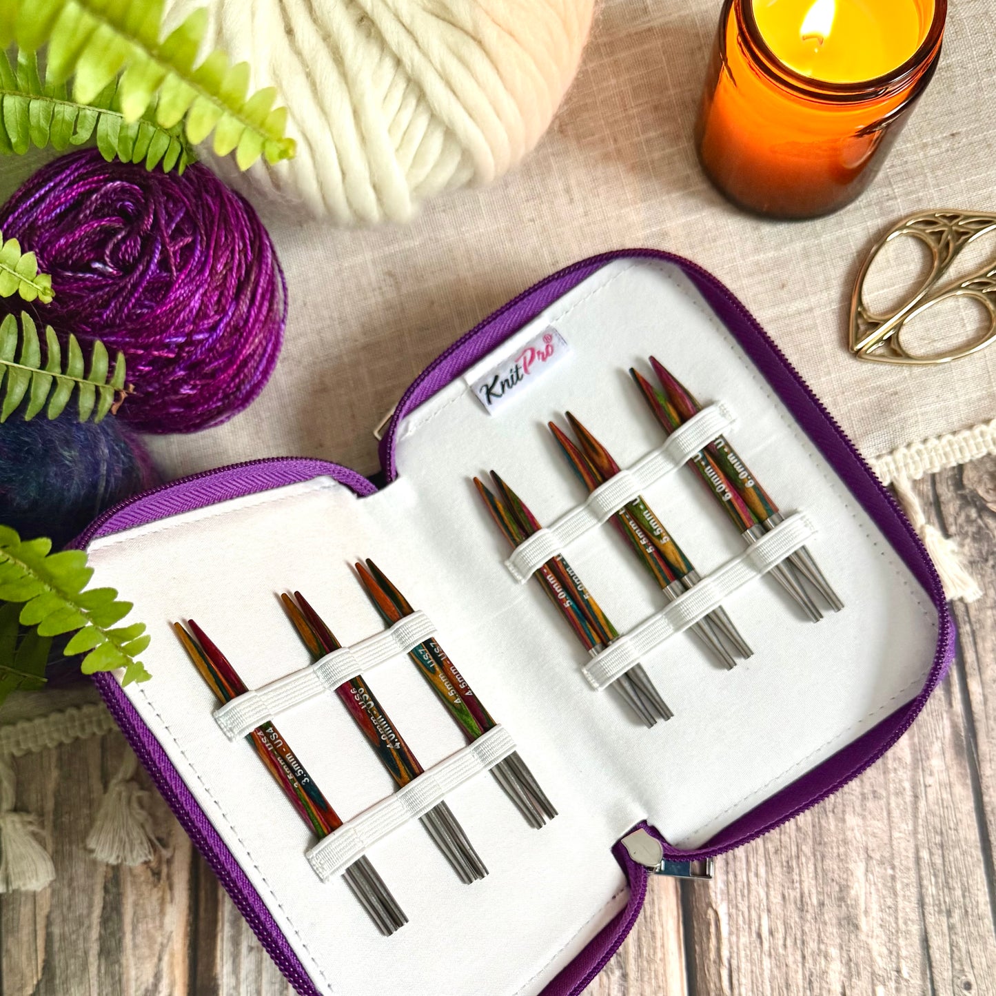 KnitPro Symfonie Wood Deluxe Interchangeable Knitting Needle Set – Standard or Special Length