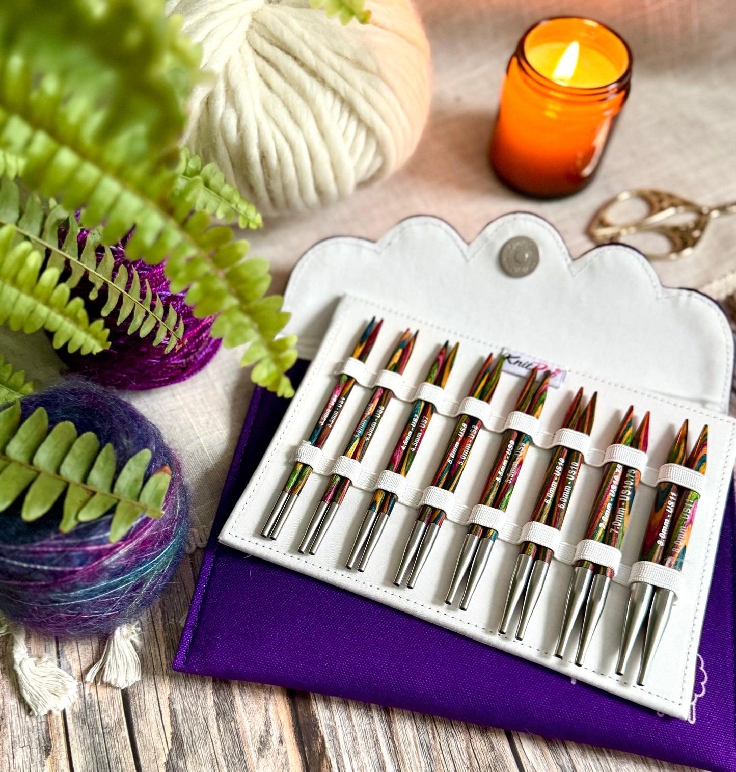 KnitPro Symfonie Wood Deluxe Interchangeable Knitting Needle Set – Standard or Special Length