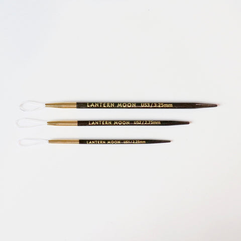 Lantern Moon Ebony Wood Finishing Needles (Set of 3)