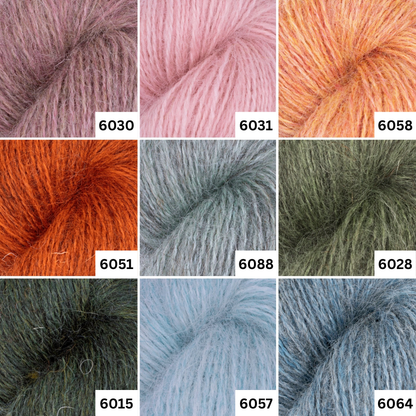 Baa Ram Ewe Mowool Brushed British Yarn, 4ply Yarn 50g
