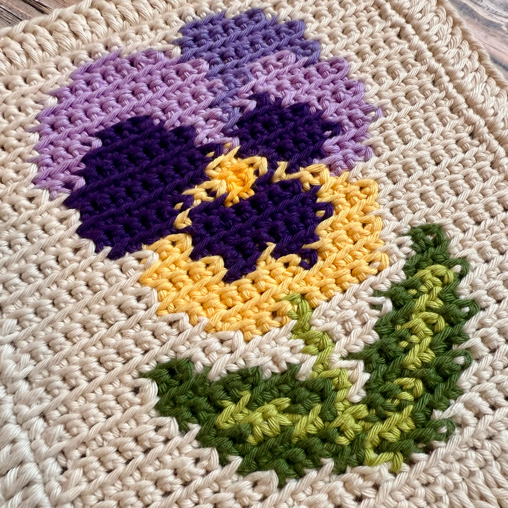 Pansy Tapestry Crochet Pattern