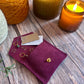 Plum Purple Suede Stitch Marker Pouch