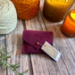 Plum Purple Suede Stitch Marker Pouch