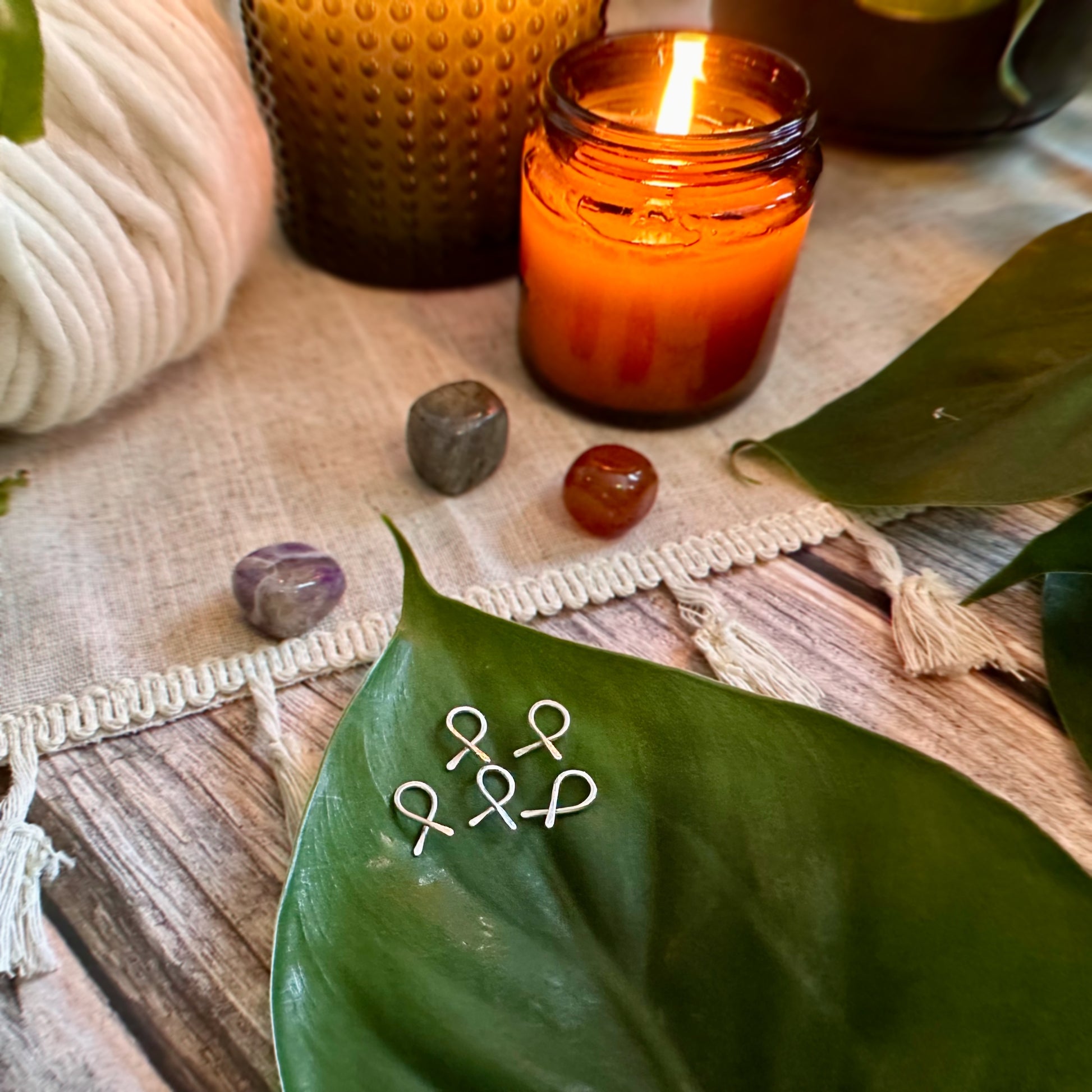 Sterling Silver Loop Stitch Markers