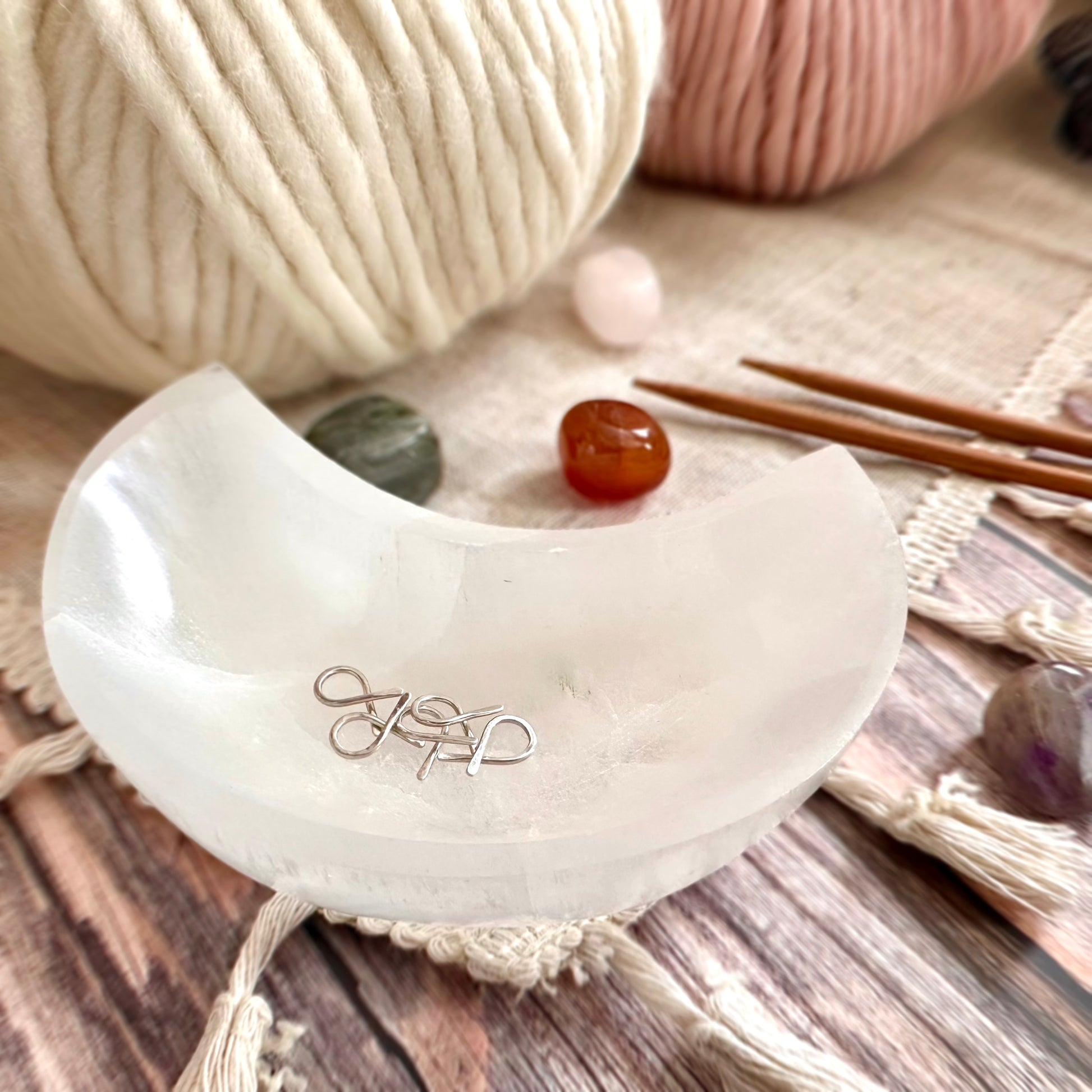 Sterling Silver Stitch Markers Loops