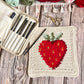 Strawberry Season Dishcloth or Washcloth Crochet Pattern