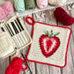 Strawberry Potholder Trivet Crochet Pattern