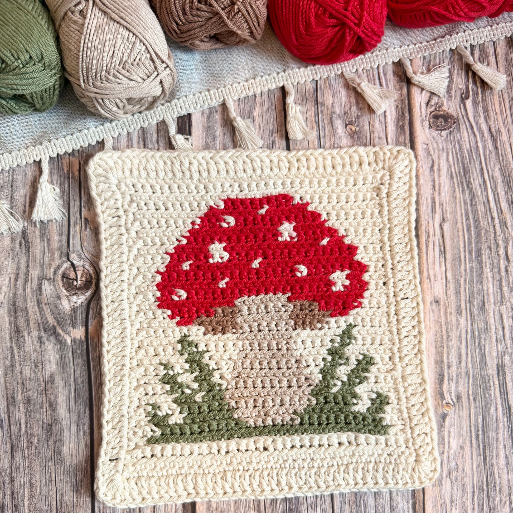 Toadstool Tapestry Crochet Pattern