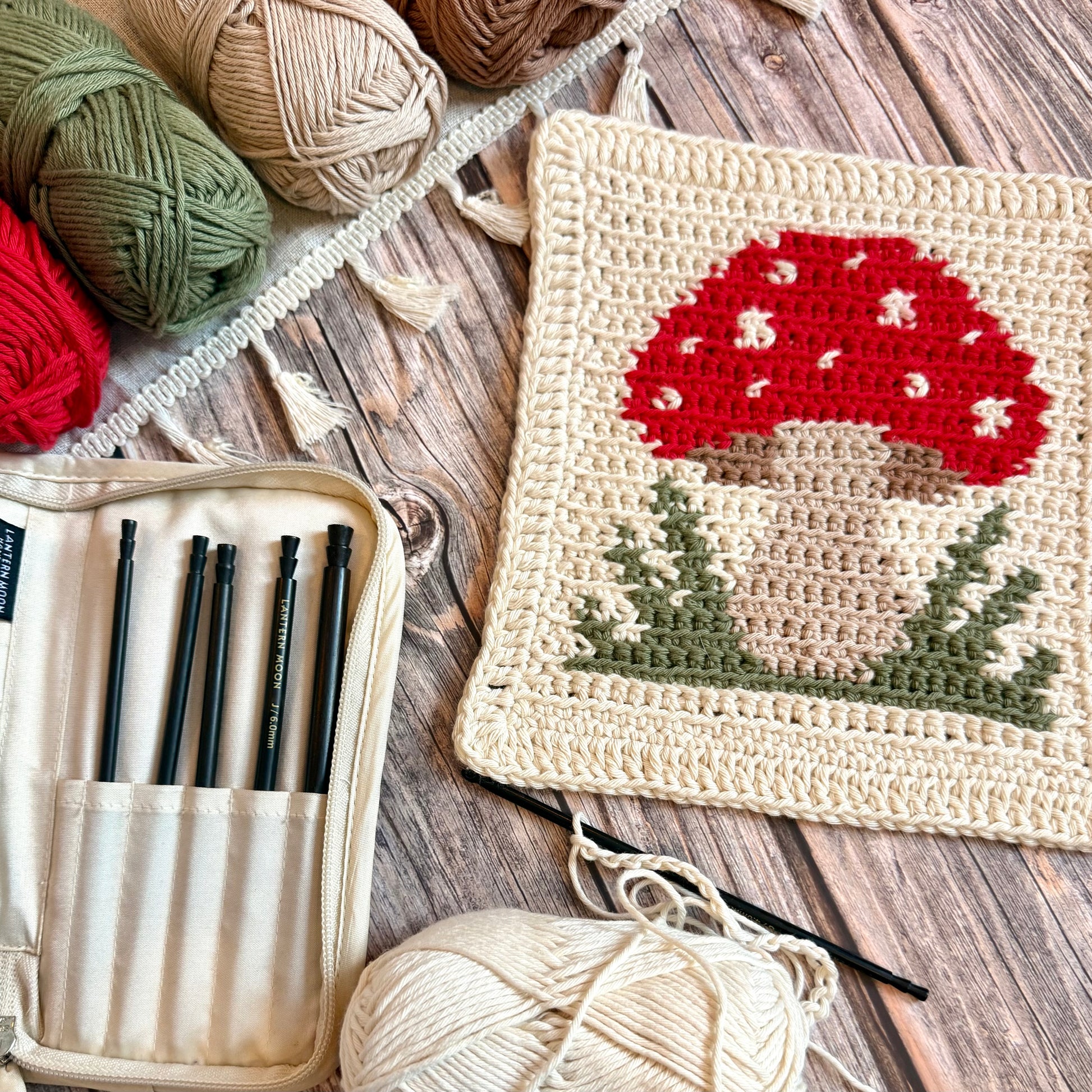 Toadstool Tapestry Crochet Pattern