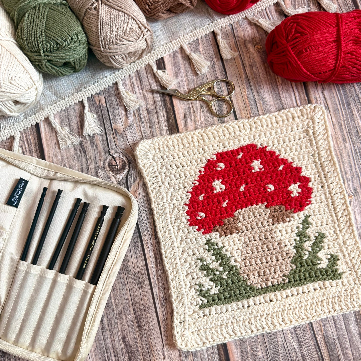 Toadstool Tapestry Crochet Pattern