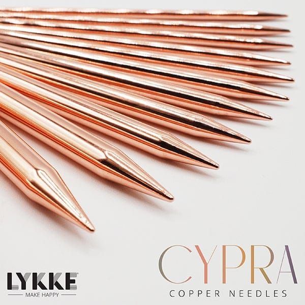 Lykke Cypra Copper Interchangeable Knitting Needle Set (3.5” or 5”)