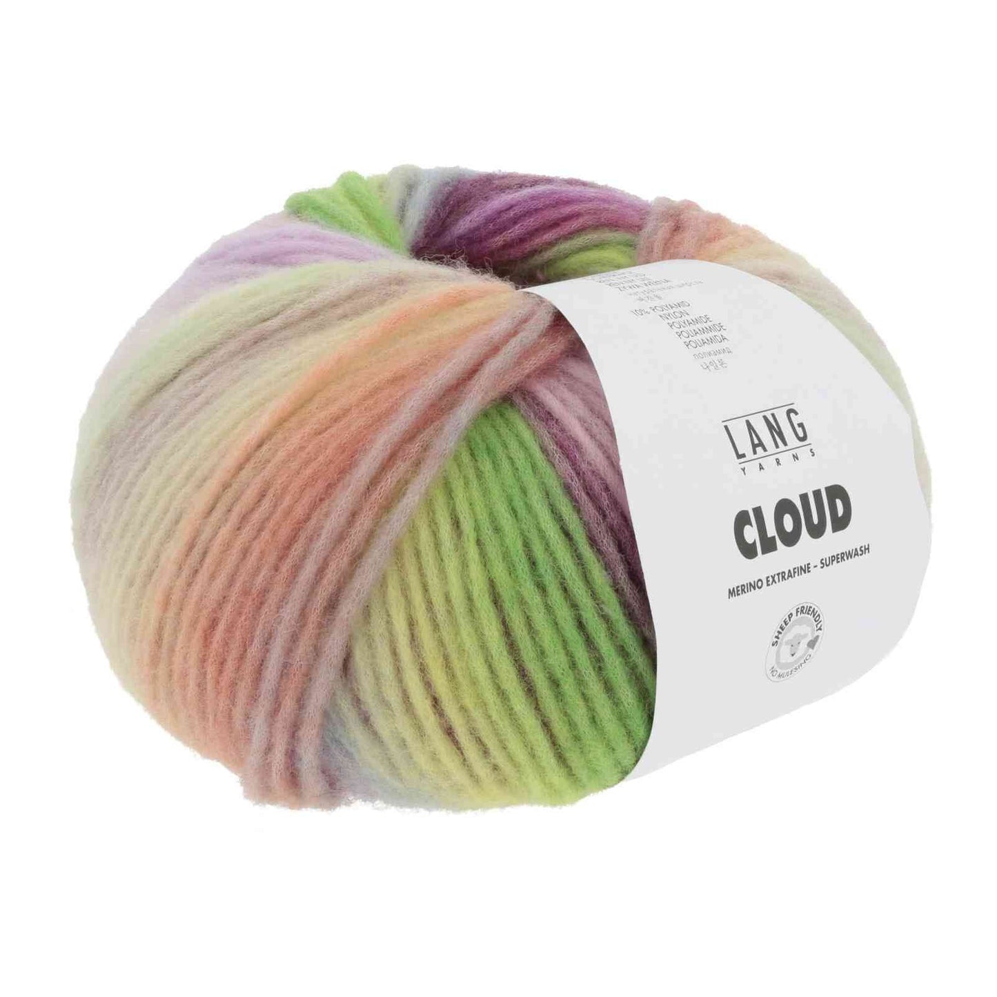 Lang Cloud Chunky Merino Yarn 100g, Lang Yarns Gradient Self Striping Wool