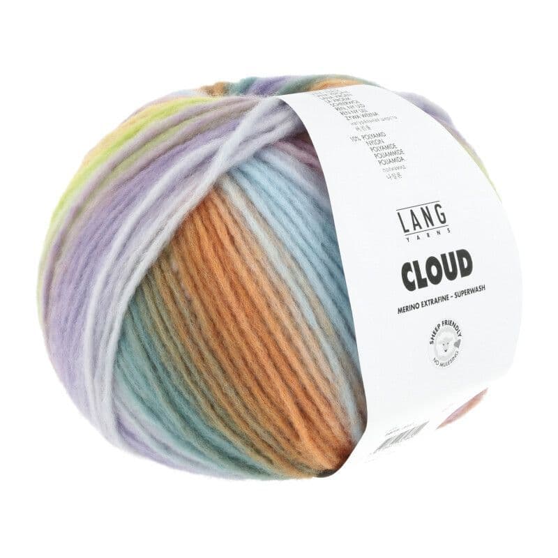 Lang Cloud Chunky Merino Yarn 100g, Lang Yarns Gradient Self Striping Wool