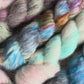 Hand Dyed Suri Fluffy Lace Yarn, Baby Suri Alpaca and Mulberry Silk 50g, Zakami