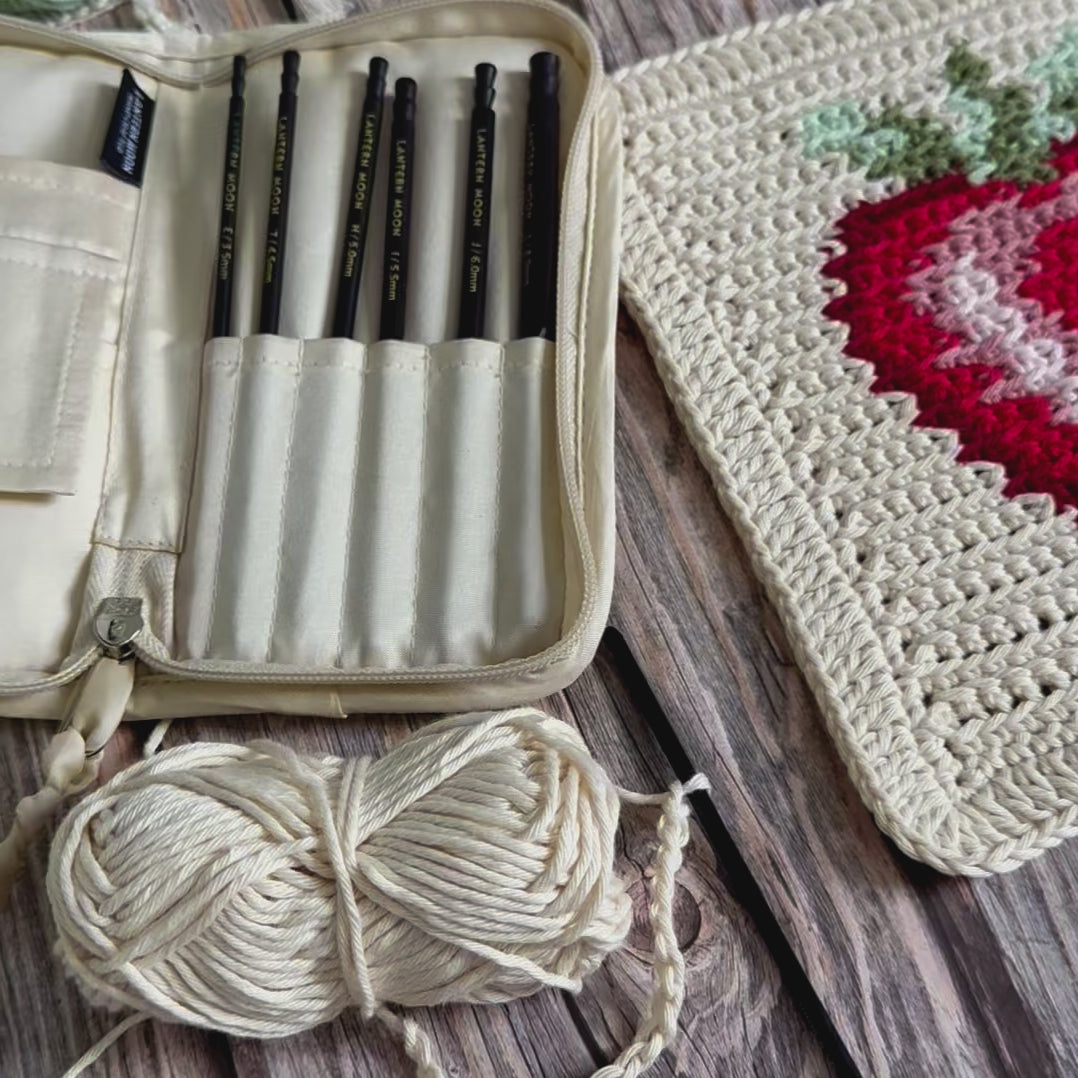 Strawberry Dishcloth or Washcloth Crochet Pattern