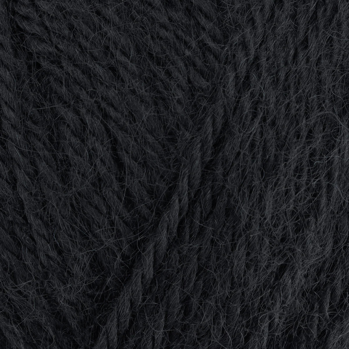 Close-up of dark gray yarn texture